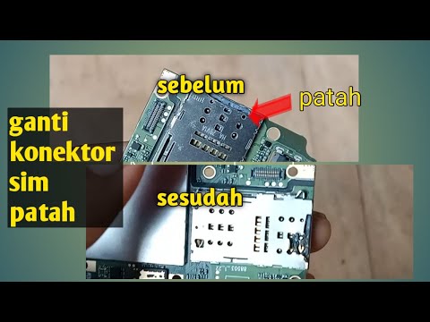 cara memperbaiki slot sim card yang patah